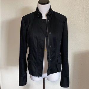 Express black jacket w/moto details